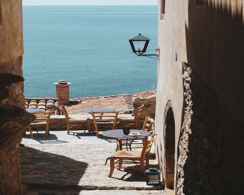 Balanced Mediterranean lifestyle and healthy morning routine in Greece